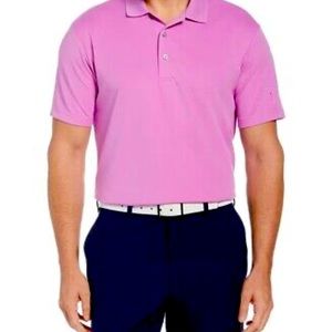 NEW PGA Tour Men's Airflux Solid Short Sleeve Golf Polo Shirt
